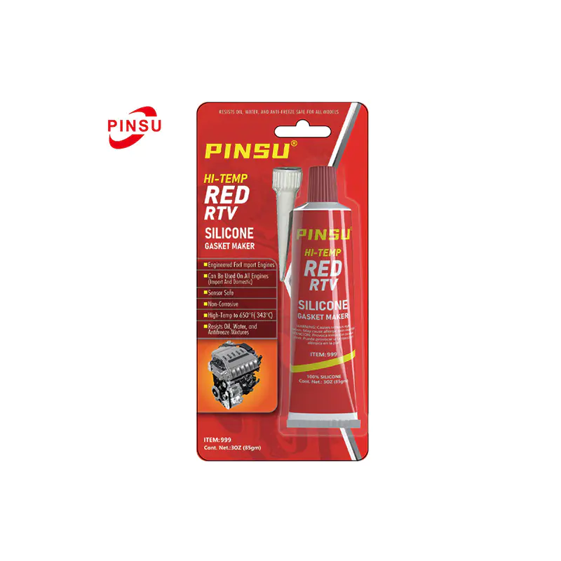 PINSU - Guarnizione in silicone resistente alle alte temperature RTV rosso/nero/grigio - Sigillante impermeabile di grado automobilistico/industriale