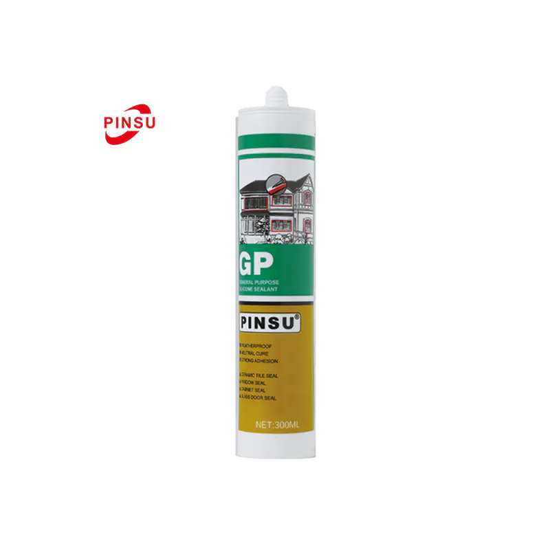Sigillante siliconico neutro PINUS-GP resistente alle intemperie per vetro e metallo