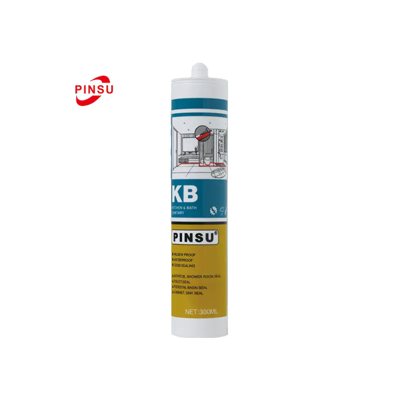 PINSU-KB Sigillante siliconico neutro antifungo resistente alle intemperie per vetri