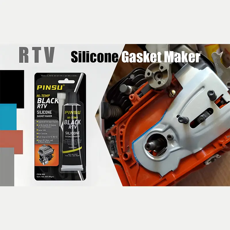 PINSU - Guarnizione in silicone resistente alle alte temperature RTV rosso/nero/grigio - Sigillante impermeabile di grado automobilistico/industriale PINSU - Guarnizione in silicone resistente alle alte temperature RTV rosso/nero/grigio - Sigillante impermeabile di grado automobilistico/industriale